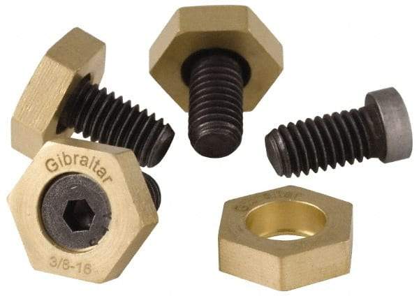 Gibraltar - 5/16-24, 1/2" Long, Steel, Cam Clamp Screw - 13/16" Hex, Use with Gibraltar Fixture Clamp 00642611 - A1 Tooling