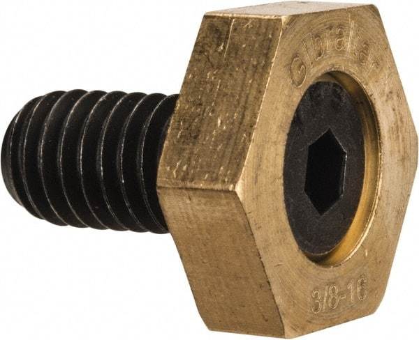 Gibraltar - 13/16" Hex, 3/8-16 Stud Thread, Symmetrical Hex Clamp - 0.11" Hex Height, 23/32" Thread Length, 10 Clamps - A1 Tooling