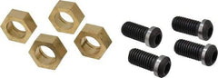 Gibraltar - 1-3/16" Hex, 5/8-11 Stud Thread, Symmetrical Hex Clamp - 0.11" Hex Height, 1-1/8" Thread Length, 10 Clamps - A1 Tooling