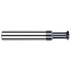 Harvey Tool - 1/4° 1/4" Cut Diam, 1/8" Cut Width, 1/4" Shank, Solid Carbide Double-Angle Cutter - A1 Tooling