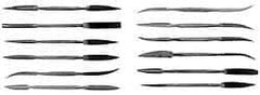 Grobet - 12 Piece Swiss Pattern File Set - 7" Long, 2 Coarseness, Silversmith's Handle - A1 Tooling