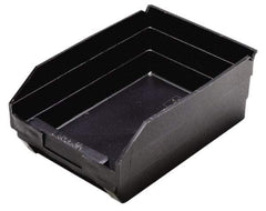 Quantum Storage - 11-5/8" Deep, Black Polypropylene Hopper Shelf Bin - 4" High x 8-3/8" Wide x 11-5/8" Long - A1 Tooling