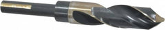 Triumph Twist Drill - 55/64" Drill, 118° Point, High Speed Steel Silver Deming & Reduced Shank Drill Bit - Oxide Finish, 6" OAL, Flats on Shank, 3" Flute Length, Right Hand Cut, Split Point, Spiral Flute, Regular Spiral - A1 Tooling