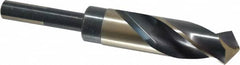 Triumph Twist Drill - 31/32" Drill, 118° Point, High Speed Steel Silver Deming & Reduced Shank Drill Bit - Oxide Finish, 6" OAL, Flats on Shank, 3" Flute Length, Right Hand Cut, Split Point, Spiral Flute, Regular Spiral - A1 Tooling