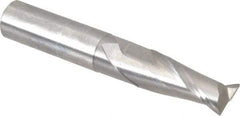 OSG - 27/64", 1" LOC, 7/16" Shank Diam, 2-3/4" OAL, 2 Flute, Solid Carbide Square End Mill - Single End, Uncoated, Spiral Flute, 30° Helix, Centercutting, Right Hand Cut, Right Hand Flute, Series 402 - A1 Tooling