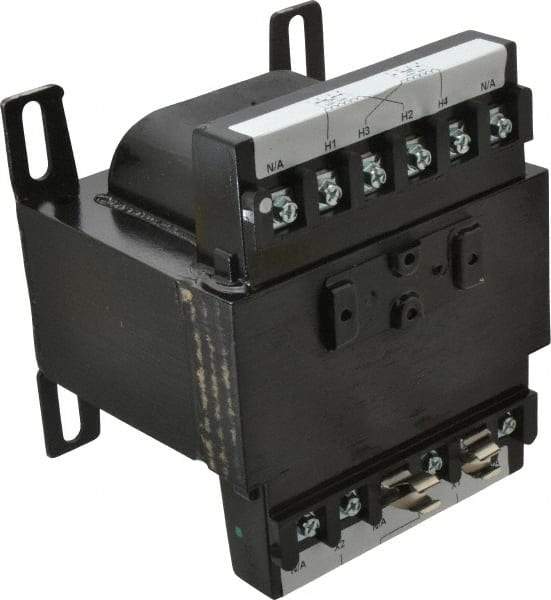 Eaton Cutler-Hammer - 1 Phase, 0.5 kVA, Control Transformer - 2 Input, 1 Output Winding, 50/60 Hz, 5-1/2 Inch Deep x 4-3/4 Inch High, 131°F Temp Rise - A1 Tooling