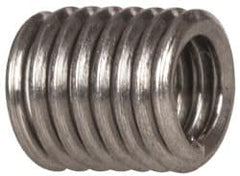 Heli-Coil - #2-56 UNC, 0.172" OAL, Free Running Helical Insert - 7-3/8 Free Coils, Tangless, 304 Stainless Steel, Bright Finish, 2D Insert Length - A1 Tooling