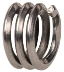 Heli-Coil - #4-40 UNC, 0.112" OAL, Free Running Helical Insert - 2-3/4 Free Coils, Tangless, 304 Stainless Steel, Bright Finish, 1D Insert Length - Exact Industrial Supply