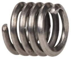 Heli-Coil - #4-40 UNC, 0.168" OAL, Free Running Helical Insert - 4-3/4 Free Coils, Tangless, 304 Stainless Steel, Bright Finish, 1-1/2D Insert Length - A1 Tooling