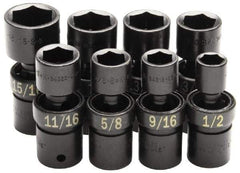 SK - 1/2" Drive 1-1/4" Standard Universal Impact Socket - 6 Points, 3-23/64" OAL - A1 Tooling