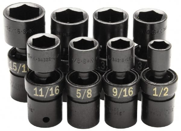 SK - 1/2" Drive 1" Standard Universal Impact Socket - A1 Tooling