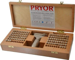 Pryor - 106 Piece, 1/4 Inch Character, Hardened Steel Type Set - 6 Character Capacity - A1 Tooling