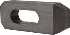 Value Collection - 5/8" Stud, Heat Treated Steel, Plain Strap Clamp - 1.772" Travel, 4" OAL x 1-1/2" Wide x 3/4" High, Black Oxide, Tapered Nose - A1 Tooling