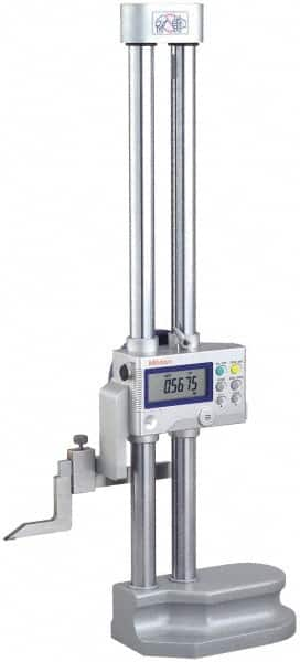 Mitutoyo - 12" Electronic Height Gage - 0.0005, 0.0002" (Switchable) Resolution, Accurate to 0.001", LCD Display, SPC Data Output - A1 Tooling