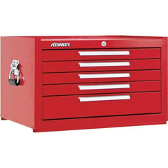 Kennedy - 5 Drawer Tool Chest - 27" Wide x 18" Deep x 16-5/8" High, Steel, Red - A1 Tooling