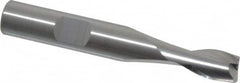 RobbJack - 5/16", 7/16" LOC, 3/8" Shank Diam, 2-1/2" OAL, 2 Flute, Solid Carbide Square End Mill - Single End, Uncoated, Spiral Flute, 30° Helix, Centercutting, Right Hand Cut, Right Hand Flute, Series T12-201 - A1 Tooling