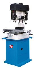 Rong Fu - 3 Phase, 16-3/8" Swing, Step Pulley Mill Drill Machine - 28-1/2" Table Length x 8-1/4" Table Width, 18-1/8" Longitudinal Travel, 6-1/4" Cross Travel, 23 Spindle Speeds, 1 hp, 230 Volts - A1 Tooling