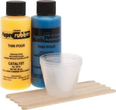 Flexbar - 130 ml Thin Pour Casting Material Kit - Thin Pour, 130 ml Kit, 1 Bottle of Base Material, 1 Bottle of Catalyst, 5 Measuring Cups, 10 Stirring Sticks - A1 Tooling