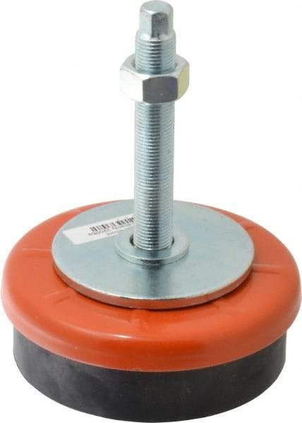 Sunnex - M16 x 1.50 Bolt Thread, 4-3/4" Long x 1-9/16" High Single Stud Mount Leveling Pad & Mount - 2,100 Max Lb Capacity, 4-3/4" Base Diam - A1 Tooling