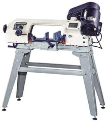 Enco - 5 x 6" Manual Combo Horizontal & Vertical Bandsaw - 1 Phase, 45° Vise Angle of Rotation, 0.33 hp, 110/220 Volts, Step Pulley Drive - A1 Tooling