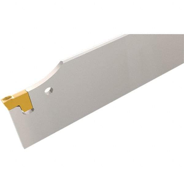 Iscar - 1.02" Blade Height, 0.51" Blade Width, 4.331" OAL, Neutral Cut, Double End Indexable Cut-Off Blade - TGFH Blade, JetHPLine, Tang-Grip Series - A1 Tooling