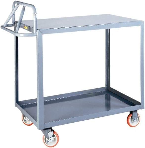 Little Giant - 1,200 Lb Capacity, 24" Wide x 53-1/2" Long x 42" High Shelf Cart - 2 Shelf, Steel - A1 Tooling