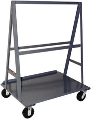 Jamco - 2,000 Lb Capacity Steel A-Frame Truck - Steel Deck, 24" OAW, 36" Platform Length, Phenolic Casters - A1 Tooling