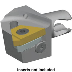 Kennametal - Insert Style LT 16ER, 20mm Head Length, Right Hand Cut, External Modular Threading Cutting Unit Head - System Size KM16, 10mm Center to Cutting Edge, Series LT Threading - A1 Tooling