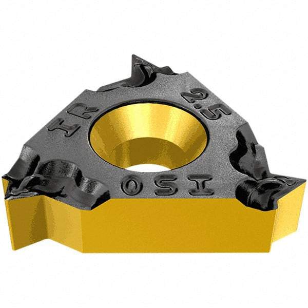 Iscar - 16EL External Left Hand 14-8 Partial Profile 60° Laydown Threading Insert - Grade IC250, TiCN/TiN Coated Carbide, 9.53mm Inscribed Circle - A1 Tooling