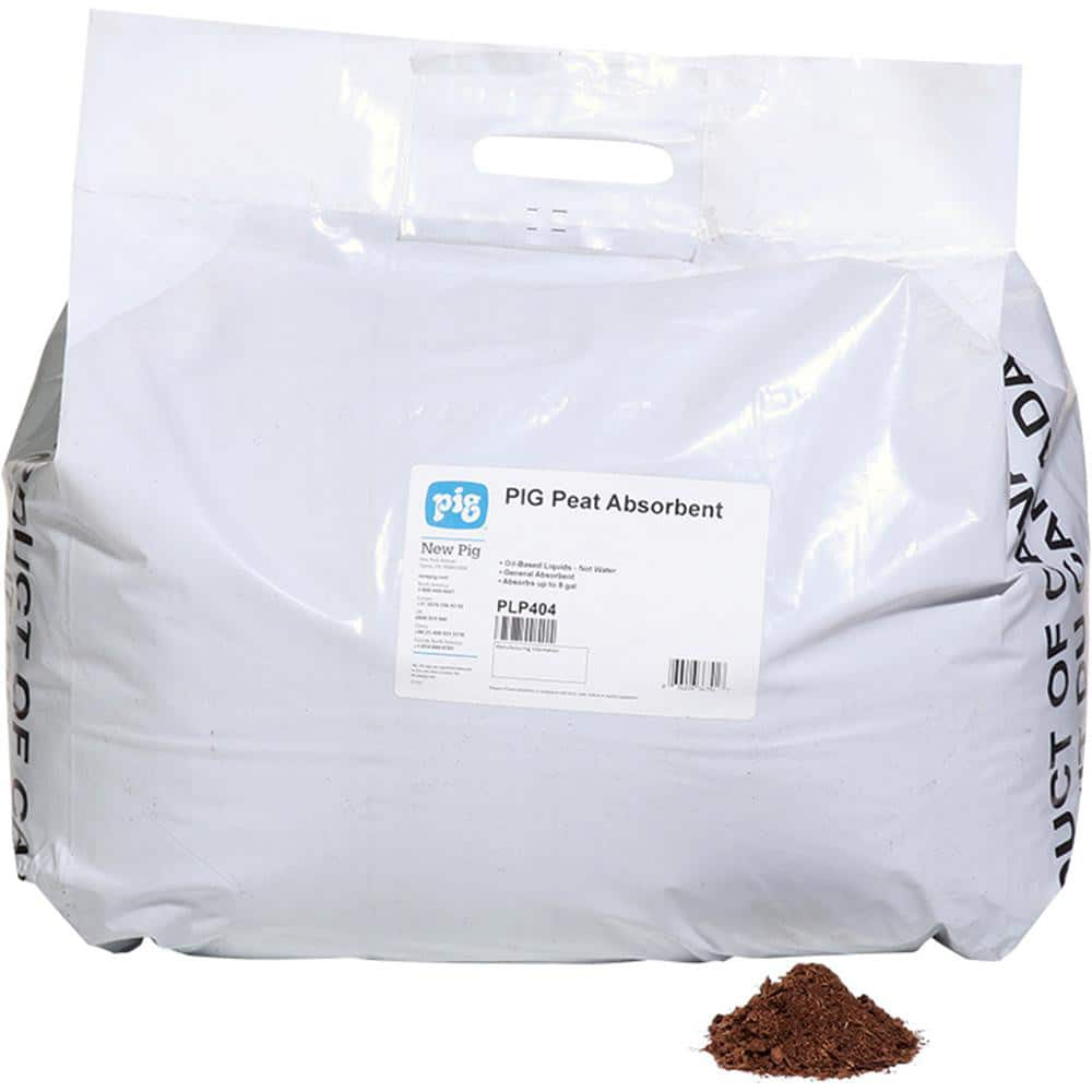 Granular Sorbents/Absorbents; Product Type: Absorbent; Application: General Absorbent; Container Size: 11 Lb; Container Type: Bag; Total Package Absorption Capacity: 8 gal; Material: Industrial Peat Moss; Features: Absorbs Outdoor Oil Spills On Soil; Flui