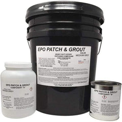 Made in USA - 5 Gal Concrete Repair/Resurfacing - Medium Gray, 25 Sq Ft Coverage, Epoxy Resin - A1 Tooling