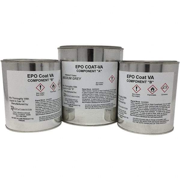 Made in USA - 1 Gal Gloss High-Solid Gray Concrete Floor Coating - 150 Sq Ft/Gal Coverage, 87 g/L VOC Content - A1 Tooling