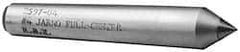 Made in USA - Carbide-Tipped Alloy Steel Standard Point Solid Dead Center - Jarno 12 Taper, 9" OAL - A1 Tooling