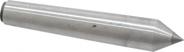 Made in USA - Carbide-Tipped Alloy Steel Standard Point Solid Dead Center - Jarno 5 Taper, 3-5/8" OAL - A1 Tooling