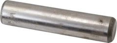 Made in USA - 1" Diam x 4-1/2" Pin Length Grade 8 Alloy Steel Standard Dowel Pin - Bright Finish, C 47-58 & C 60 (Surface) Hardness, 117,800 Lb (Single Shear), 235,600 Lb (Double Shear) Breaking Strength, 1 Beveled & 1 Rounded End - A1 Tooling