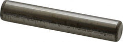 Made in USA - 7/16" Diam x 2-1/2" Pin Length Grade 8 Alloy Steel Standard Dowel Pin - Bright Finish, C 47-58 & C 60 (Surface) Hardness, 22,550 Lb (Single Shear), 45,100 Lb (Double Shear) Breaking Strength, 1 Beveled & 1 Rounded End - A1 Tooling