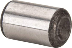 Made in USA - 5/8" Diam x 1" Pin Length Grade 8 Alloy Steel Standard Dowel Pin - Bright Finish, C 47-58 & C 60 (Surface) Hardness, 46,000 Lb (Single Shear), 92,000 Lb (Double Shear) Breaking Strength, 1 Beveled & 1 Rounded End - A1 Tooling