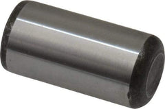 Made in USA - 5/8" Diam x 1-1/4" Pin Length Grade 8 Alloy Steel Standard Dowel Pin - Bright Finish, C 47-58 & C 60 (Surface) Hardness, 46,000 Lb (Single Shear), 92,000 Lb (Double Shear) Breaking Strength, 1 Beveled & 1 Rounded End - A1 Tooling