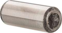 Made in USA - 5/8" Diam x 1-1/2" Pin Length Grade 8 Alloy Steel Standard Dowel Pin - Bright Finish, C 47-58 & C 60 (Surface) Hardness, 46,000 Lb (Single Shear), 92,000 Lb (Double Shear) Breaking Strength, 1 Beveled & 1 Rounded End - A1 Tooling