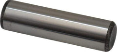 Made in USA - 5/8" Diam x 2-1/4" Pin Length Grade 8 Alloy Steel Standard Dowel Pin - Bright Finish, C 47-58 & C 60 (Surface) Hardness, 46,000 Lb (Single Shear), 92,000 Lb (Double Shear) Breaking Strength, 1 Beveled & 1 Rounded End - A1 Tooling