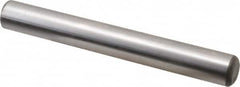 Made in USA - 5/8" Diam x 5" Pin Length Grade 8 Alloy Steel Standard Dowel Pin - Bright Finish, C 47-58 & C 60 (Surface) Hardness, 46,000 Lb (Single Shear), 92,000 Lb (Double Shear) Breaking Strength, 1 Beveled & 1 Rounded End - A1 Tooling