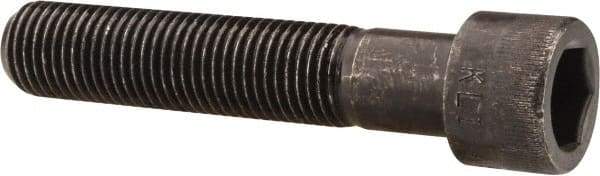 Made in USA - 7/16-20 UNF Hex Socket Drive, Socket Cap Screw - Alloy Steel, Black Oxide Finish, Partially Threaded, 2-1/4" Length Under Head - A1 Tooling