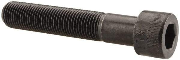 Made in USA - 1/2-20 UNF Hex Socket Drive, Socket Cap Screw - Alloy Steel, Black Oxide Finish, Partially Threaded, 2-3/4" Length Under Head - A1 Tooling