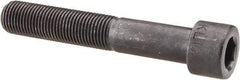 Made in USA - 1/2-20 UNF Hex Socket Drive, Socket Cap Screw - Alloy Steel, Black Oxide Finish, Partially Threaded, 3" Length Under Head - A1 Tooling