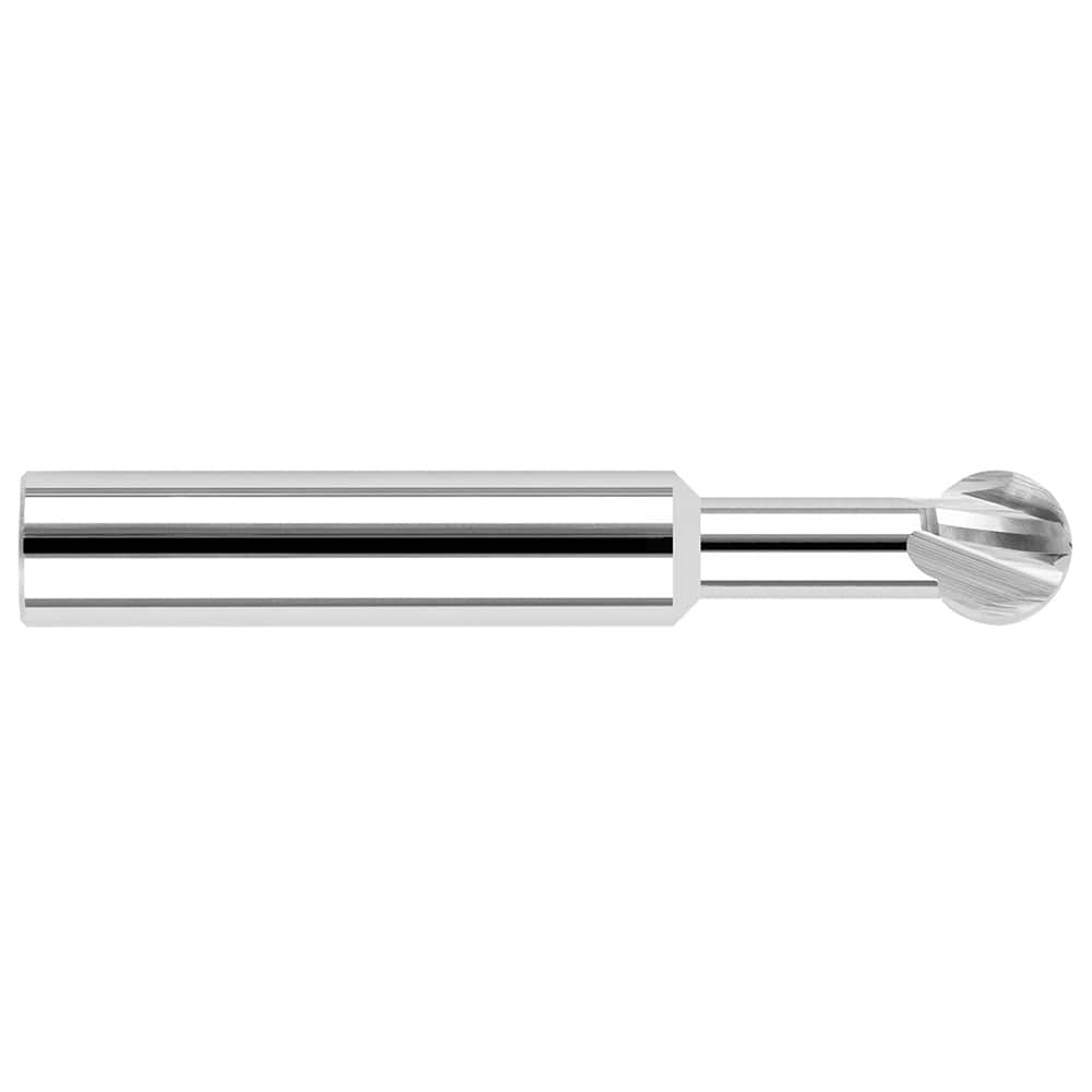 Harvey Tool - 3/16" Diam 270° Wrap Angle 0.16" LOC 4-Flute Uncoated Undercut End Mill - Exact Industrial Supply