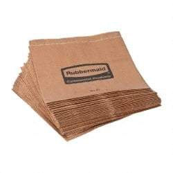 Rubbermaid - Brown, Waxed Kraft Paper, Wax-Lined Hazardous Waste Paper Bag - 3-3/4" Wide x 9 7/8" High - A1 Tooling