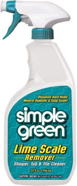 Simple Green - 32 oz Spray Bottle Liquid Bathroom Cleaner - Wintergreen Scent, Lime Scale Remover - A1 Tooling