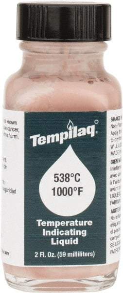 Tempil - 1,000°F Temp Indicating Liquid - 2 Ounce Container, 538°C - A1 Tooling