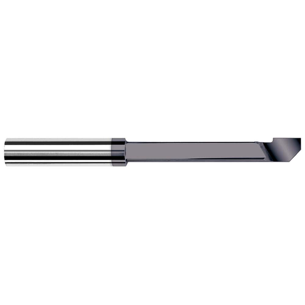 Boring Bar: 0.24″ Min Bore, 1″ Max Depth, Right Hand Cut, Solid Carbide 1/4″ Shank Dia, 2″ OAL