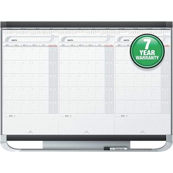 Quartet - 24" High x 36" Wide Dry Erase - Fiberboard/Plastic Frame, Includes Dry-Erase Marker & Mounting Kit - A1 Tooling